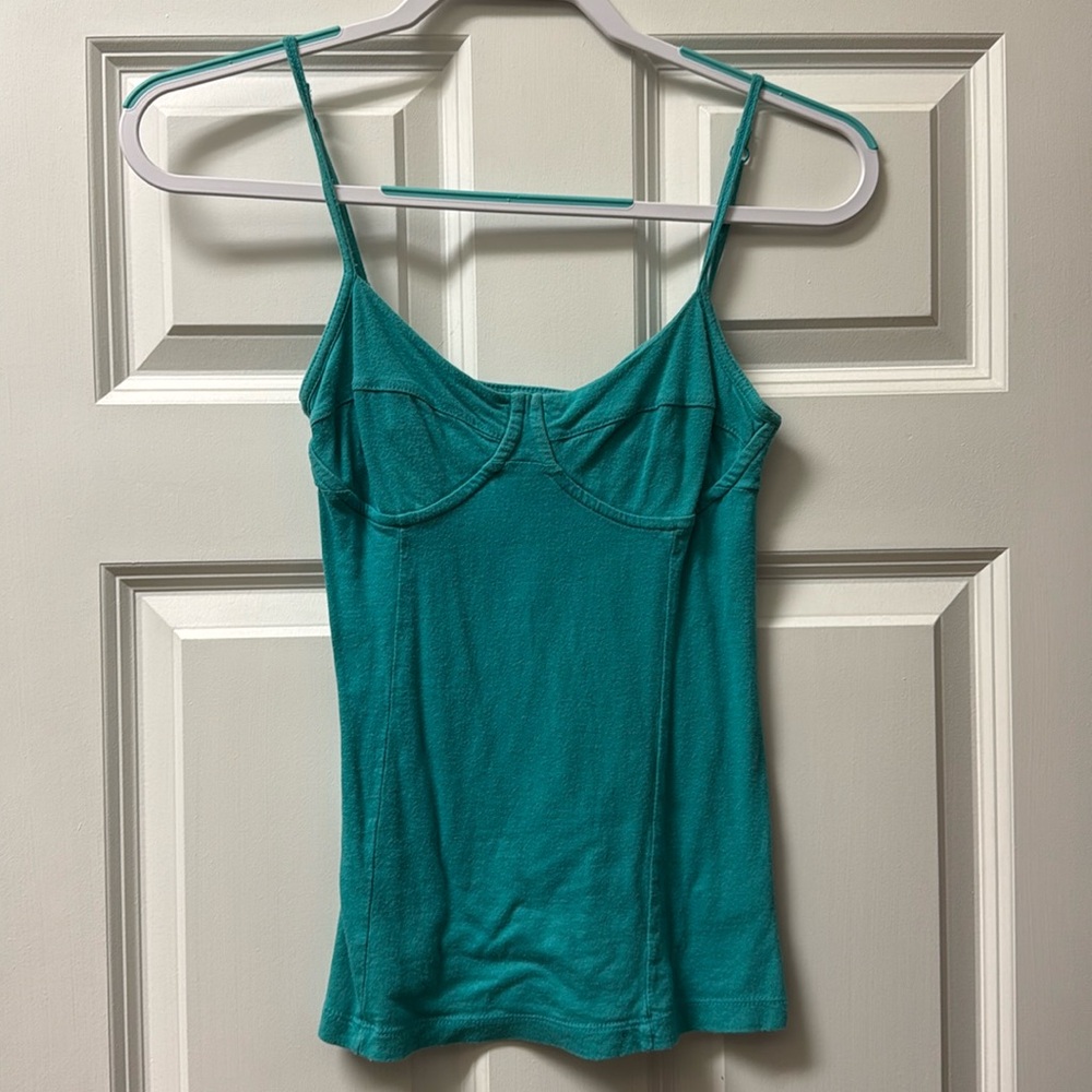 TEAL TANK W BONING
